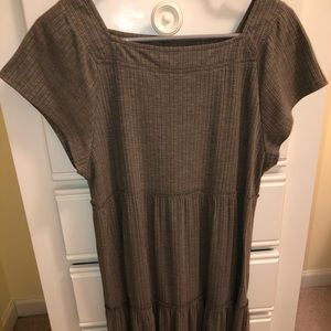 Boutique dress, summer dress, stretchy material dress, olive green dress